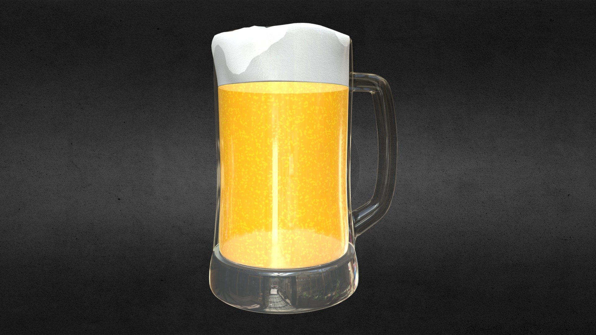 Blender File inside - Glass Mug Beer 2 - Buy Royalty Free 3D model by Davide Specchi (@Davide.Specchi) 3d model