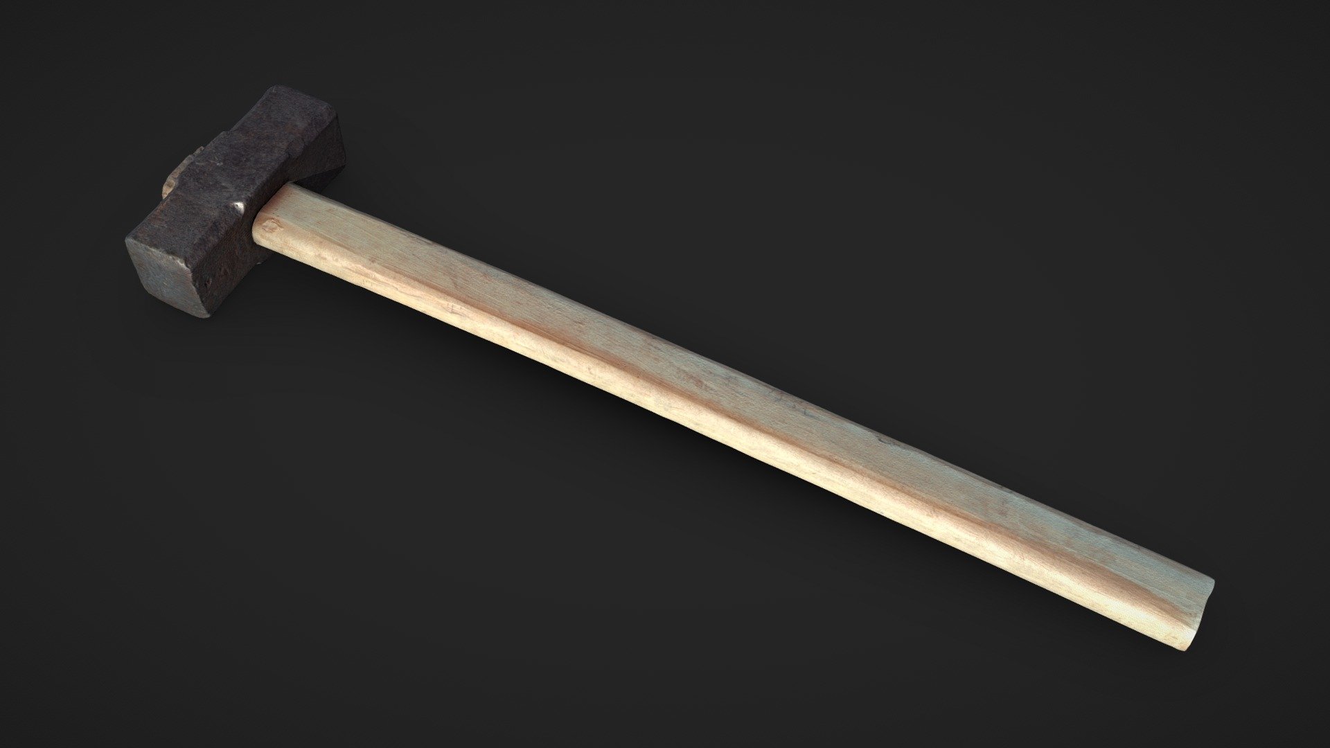 An old Sledgehammer with a wooden handle, which is perfect for creating an old forge.

Technical specifications:

Close-up scan model

Optimized model

non-overlapping UV map

ready for animation

PBR textures 4K resolution: Normal, Roughness, Albedo, Metal, Ambient Occlusion maps

Download package includes FBX, OBJ which are applicable for 3ds Max, Maya, Unreal Engine, Unity, Blender.

Enjoy! - Sledgehammer - Buy Royalty Free 3D model by U3DA (@unreal.artists) 3d model