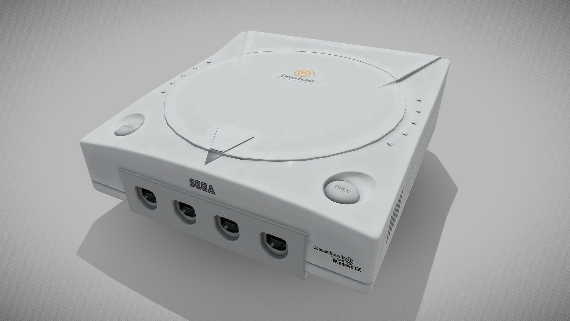 Sega Dreamcast is a home video game console released by Sega. It was the first in the sixth generation of video game consoles, preceding Sony's PlayStation 2, Nintendo's GameCube, and Microsoft's Xbox. The Dreamcast was Sega's final home console, marking the end of the company's eighteen years in the console market.

Used tools: Blender / Substance Painter

Used Music: &ldquo;SA2 &hellip;Main Riff for &lsquo;'Sonic Adventure 2