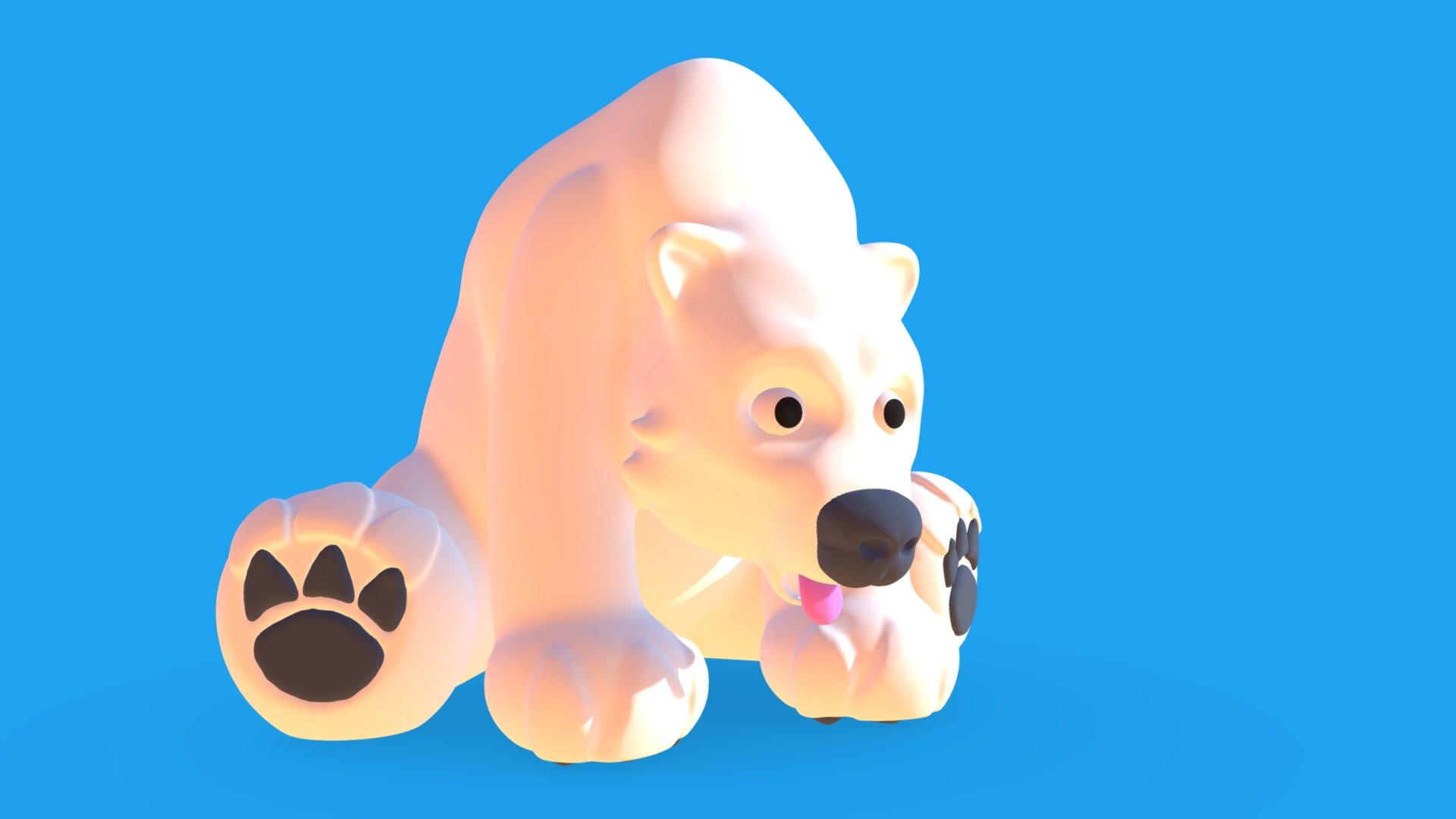 Thank you for watch my model - Polar Bear - 3D model by Kra_Tai (@labbitrabbit) 3d model