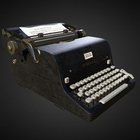 Typewriter typewriter, 3dsmax, 3dsmaxpublisher