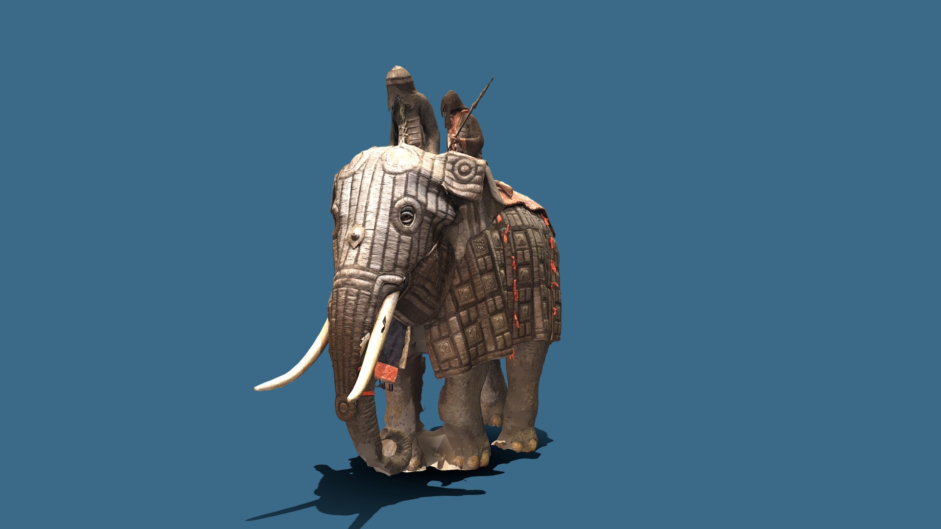 Quick, before it's deleted!

This is a scan I did of the armored elephant at the Royal Armouries in Leeds when I was there for IMC 2019.

Enjoy! - Armoured Elephant - Download Free 3D model by Dale Utt (@turbulentorbit) 3d model