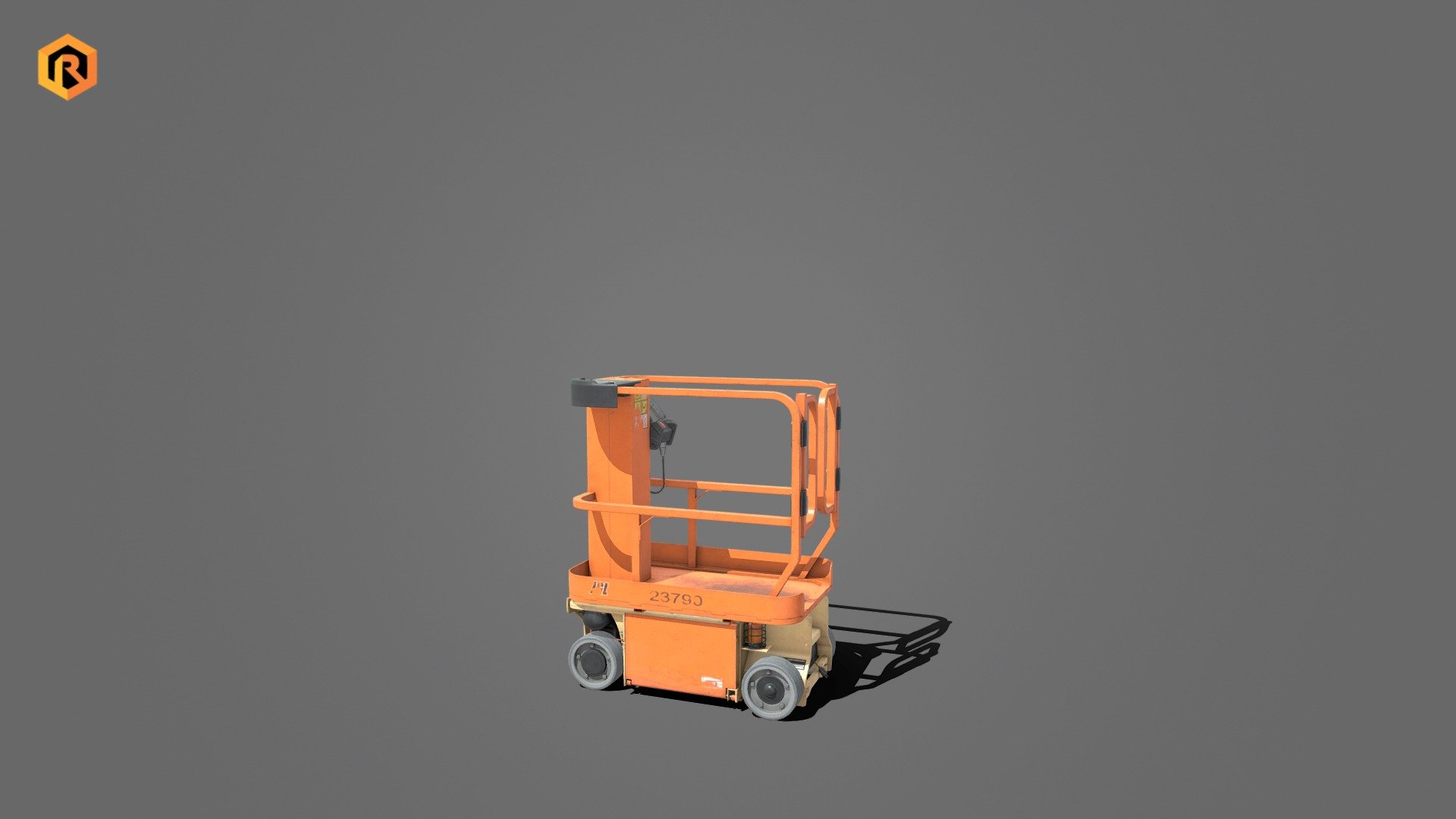Low-poly PBR 3D model of Aerial Work Platform.

Lift elements are correctly divided so that the elevator can be animated up and down.

This object is best for use in games and other VR / AR, real-time applications such as Unity or Unreal Engine.  

Technical details:




1 Main Body PBR textures set

14130 Triangles

14853 Vertices

The model is divided into few objects to suit animation process.

There is also collapsed version of the object (one mesh).

Model completely unwrapped.

Model is fully textured with all materials applied.

Pivot points are correctly placed to suit animation process.

Lot of additional file formats included (Blender, Unity, Maya etc.)

More file formats are available in additional zip file on product page.  

Please feel free to contact me if you have any questions or need support for this asset 3d model