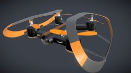 The Near-Future Drone project, drone, future, apocolyptic, substancepainter, substance, maya, technology
