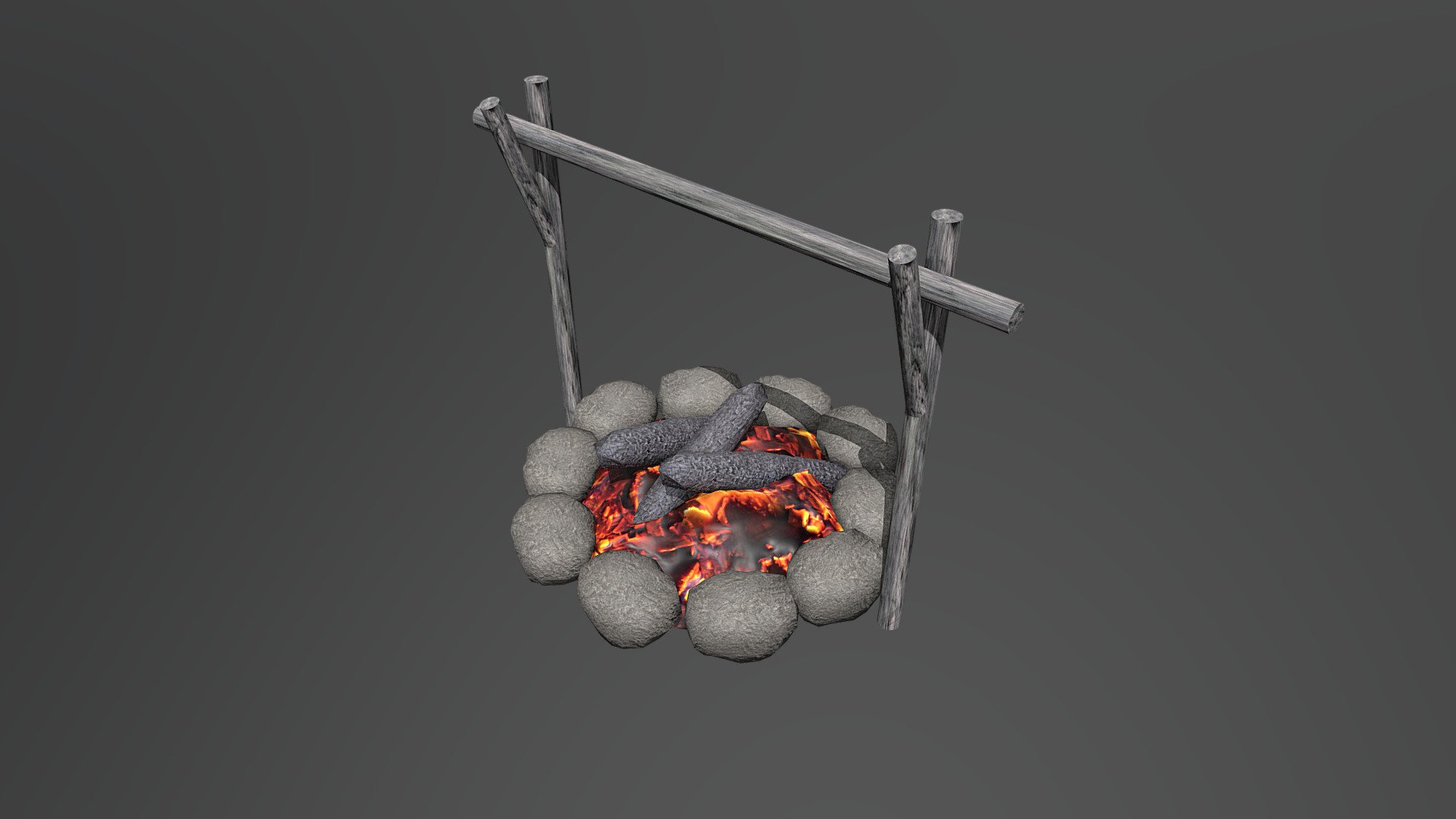fireplace prop, for stoneage or any survival game. Didnt add fire as it is better to add by the game engine itself. Enjoy and remember to like if you use or add to collection 3d model