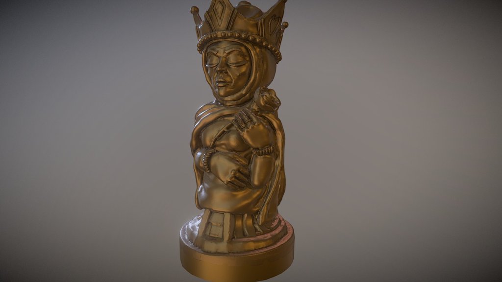 Sculpted entirely in VR using Oculus Medium! - QUEEN - 3D model by eric3dee 3d model