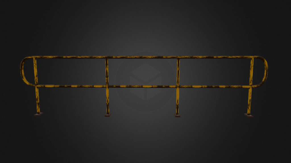 Just your regular old dirty industrial railing.

Textured with substance painter 3d model