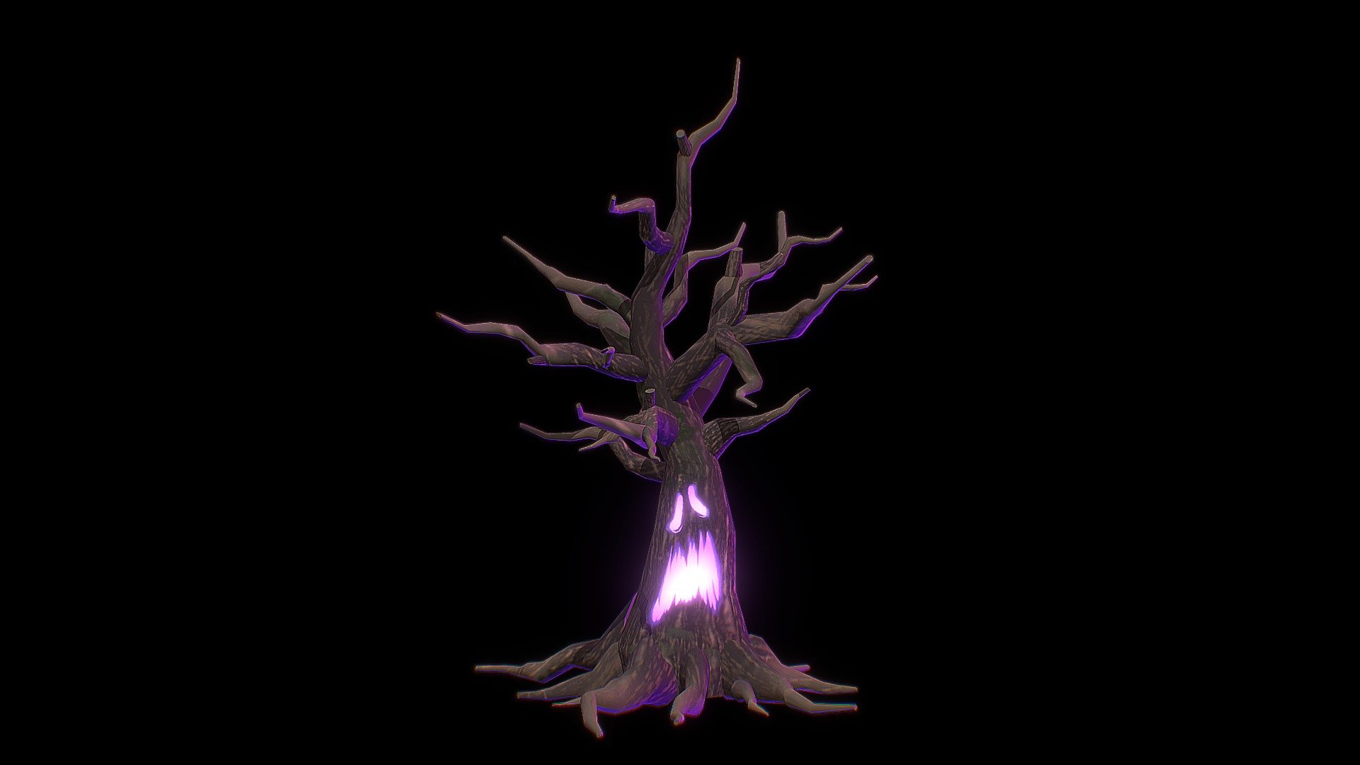 Spooky biem - Spooky Tree (2) - Download Free 3D model by Norah van Nimwegen (@NorahvanNimwegen) 3d model