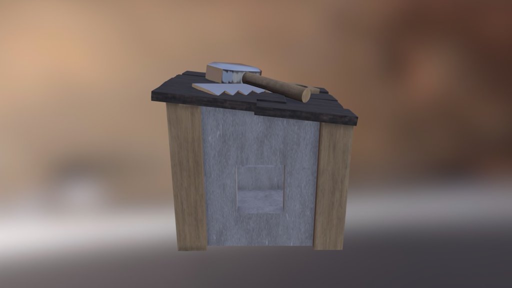 Builder's Hut from Clash of Clans - Builder's Hut - 3D model by luisgustavops 3d model