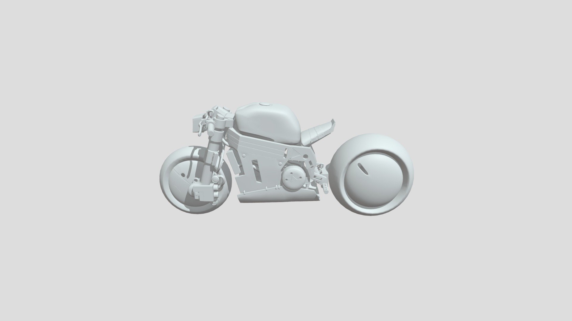 Akira style motorcycle modeled in Maya - Yamagata Motorcycle - 3D model by Ryan Cardona (@RyanCardona) 3d model