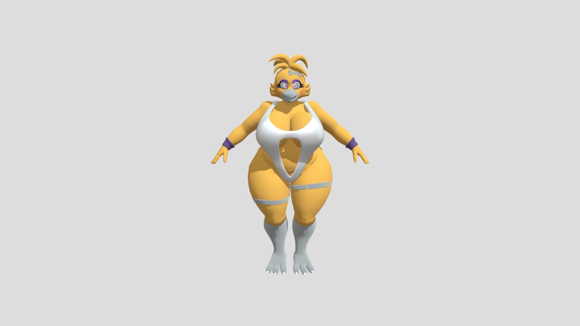 modelo de felix,un animador nsfw de twitter - Felix's Chica V1 - Download Free 3D model by joaquinhernandeztatin01 3d model