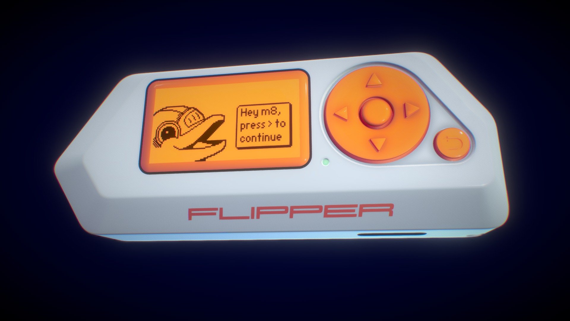 Made with the .stl file found at: https://github.com/flipperdevices/flipperzero-3d-models

Flipper Zero got me too excited. Decided to have some fun with it while I wait for the cargo :) - Flipper Zero - Download Free 3D model by blazitt 3d model