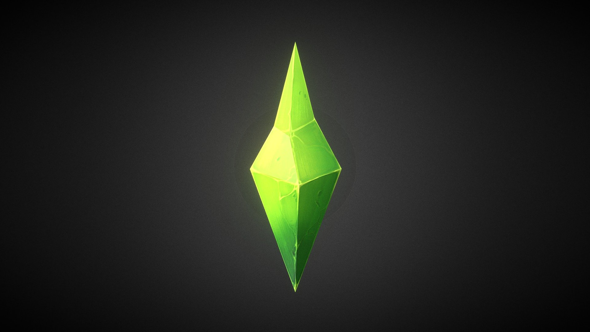 A gem shard for our game, The Jungle is Scary 3d model