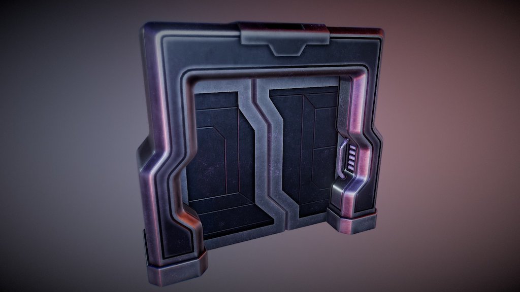Sci-fi Doors - 3D model by dratha 3d model