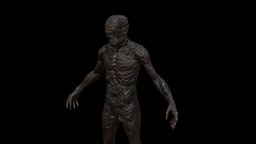 Mutant1 ancient, rpg, fighter, soldier, unreal, mutant, claws, character, unity, pbr, low, poly, skull, animation, monster, human, rigged, ghol