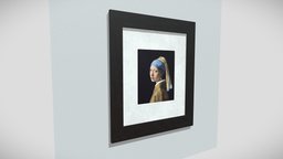 Girl with a Pearl Earring modern, frame, archviz, painting, picture, forniture, minimalist, game-ready, picture-frame, vrready, picture_frame, gameready-lowpoly, low-poly, pbr, lowpoly, gameready