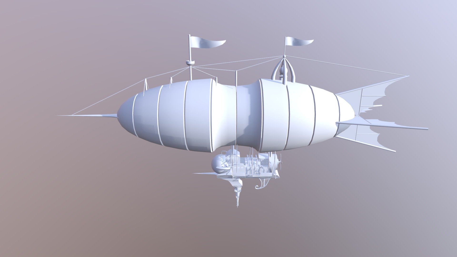 Zeppelin - 3D model by Rachel Rietjens (@rachelrietjens) 3d model