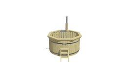 Wooden Hot Tub (2.2m) with internal heater 
