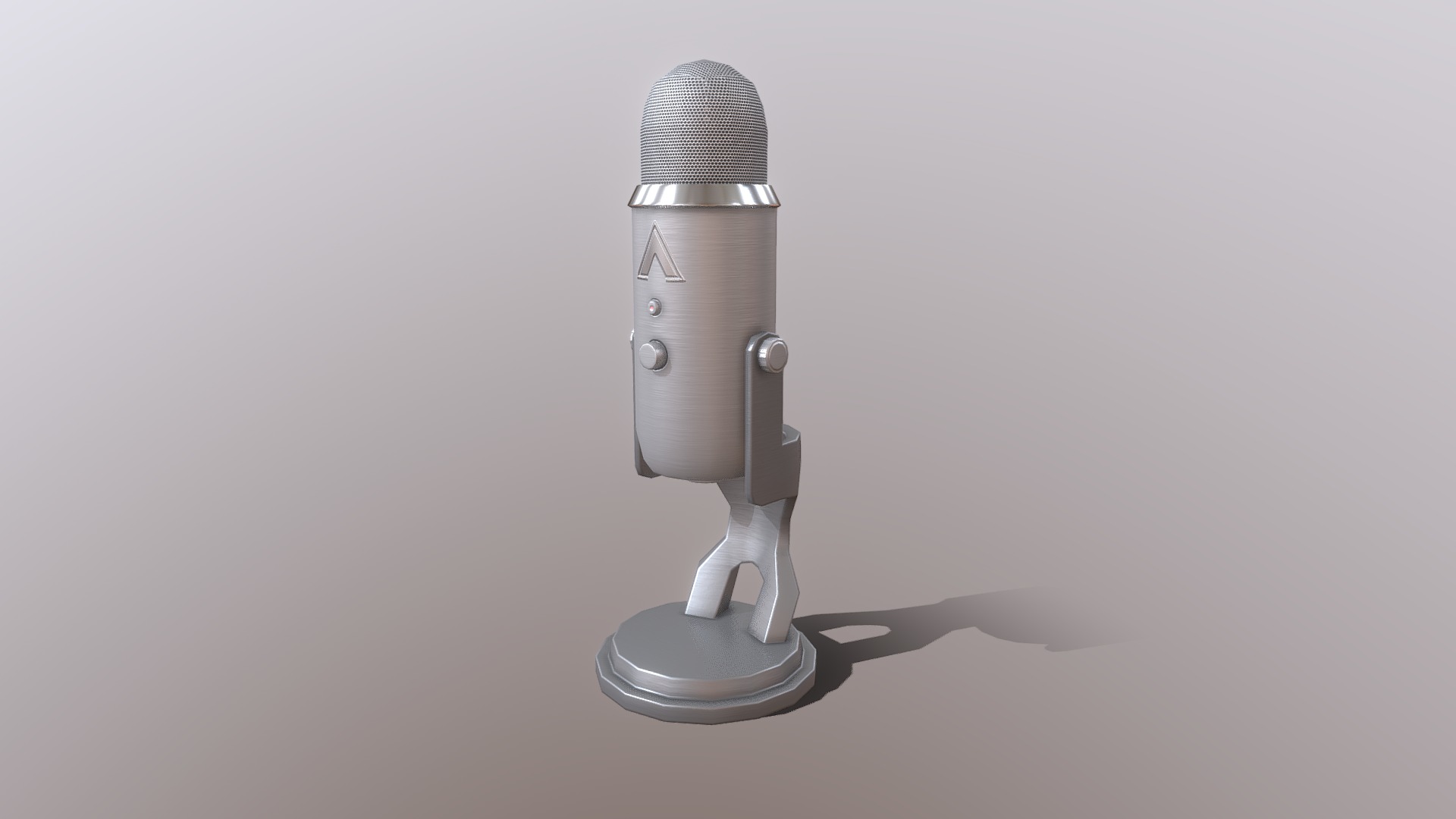 A microphone used by the would-be podcaster, Youtuber, or closet musician. Not the best sound quality, but for they price it's unbeatable 3d model