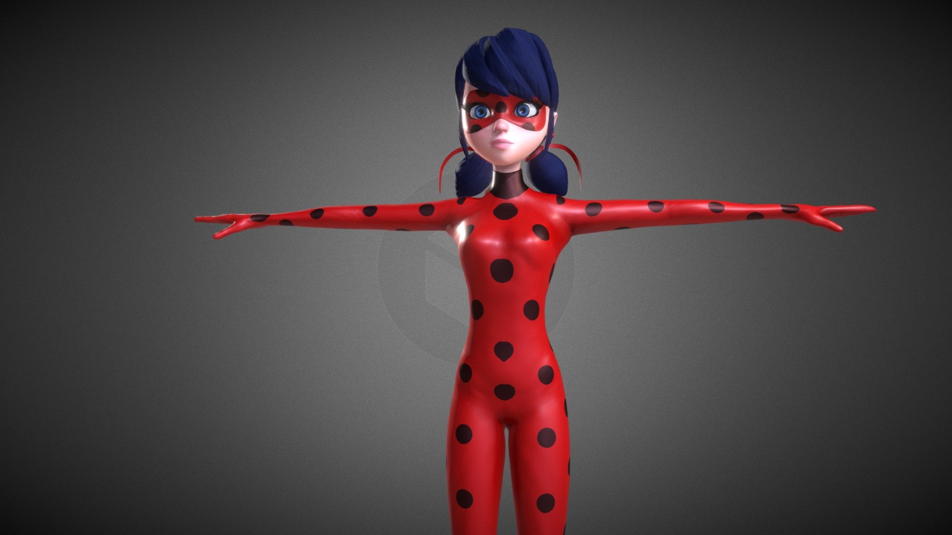 Rigged and Animated 3d model of LadyBug made in a blender! Materials perfect for Eevve and Cycles! 
 - Miraculous Ladybug Rigged - 3D model by SentiMonster 3d model