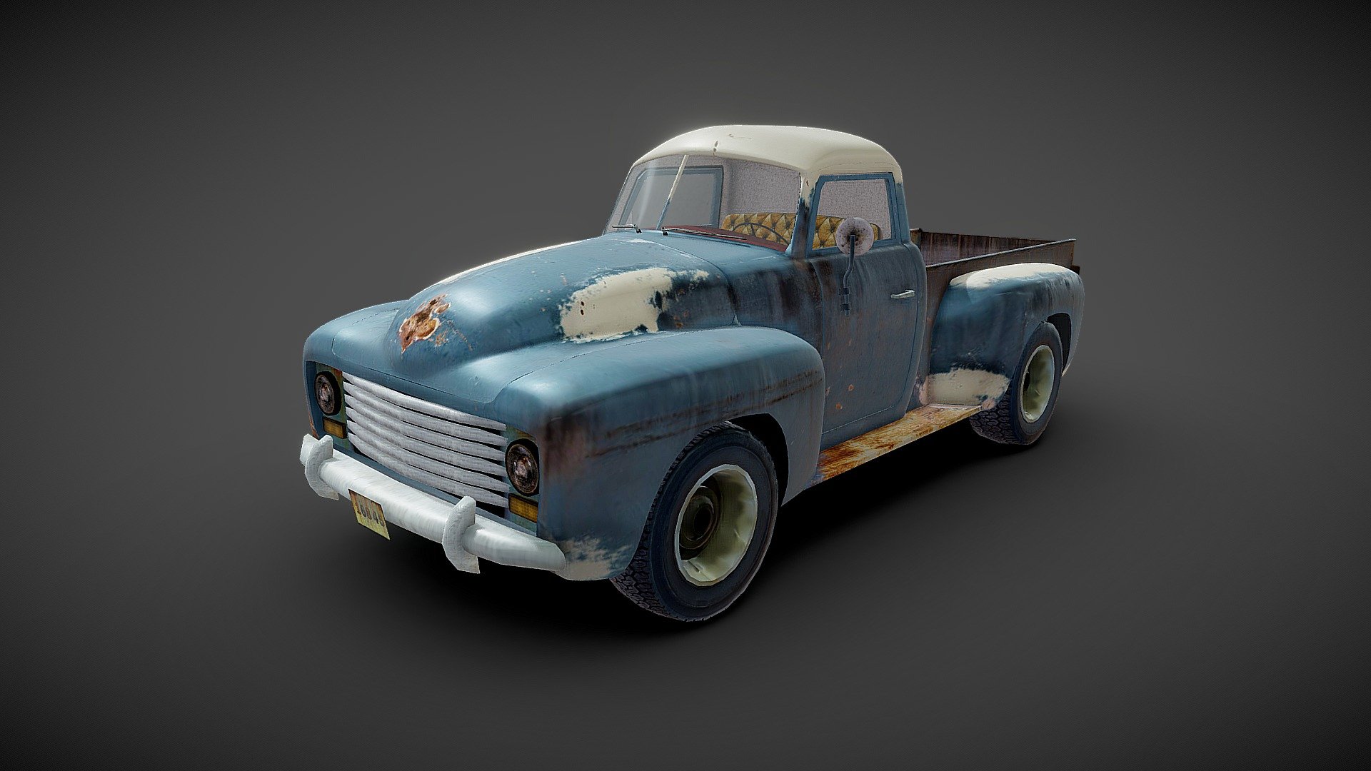 Background model - Old truck - Buy Royalty Free 3D model by Ashkelon 3d model