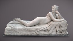 Reclining Naiad rome, 1970, fine, italy, classic, chisel, marble, italian, , museum, nudity, sculputre, classical, fineart, plinth, chiseled, -woman, art, fantasy, neff, 1819, 1824