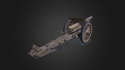Cannon 3D Scan (iPhone 7 Plus) cannon, asset, game, military