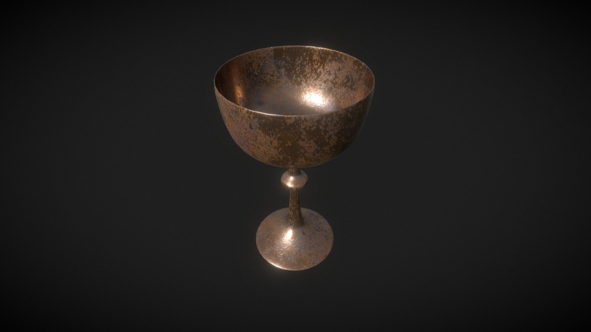 A bit old and rusty - Chalice, goblet, cup - Download Free 3D model by SusanKing (@krolzuzannapl) 3d model