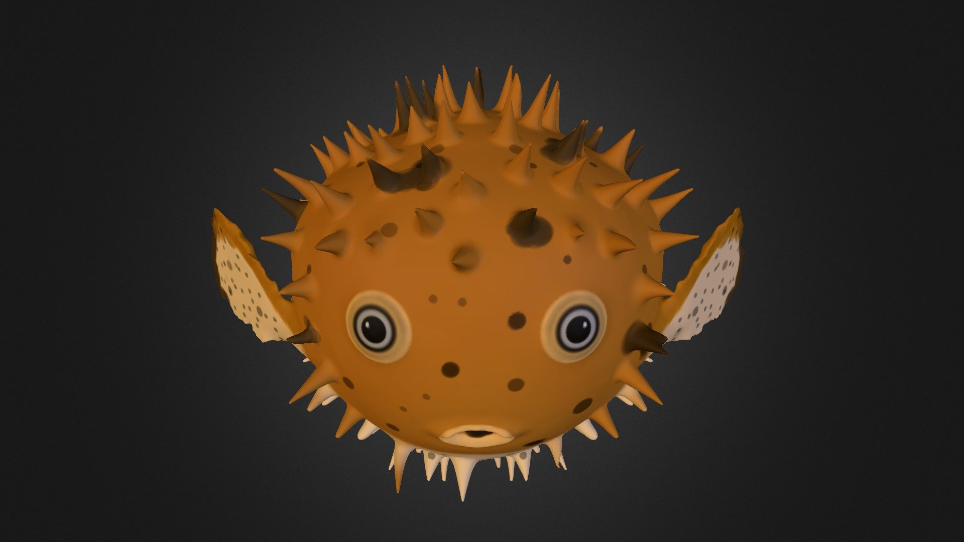 Pufferfish - 3D model by leopoly 3d model