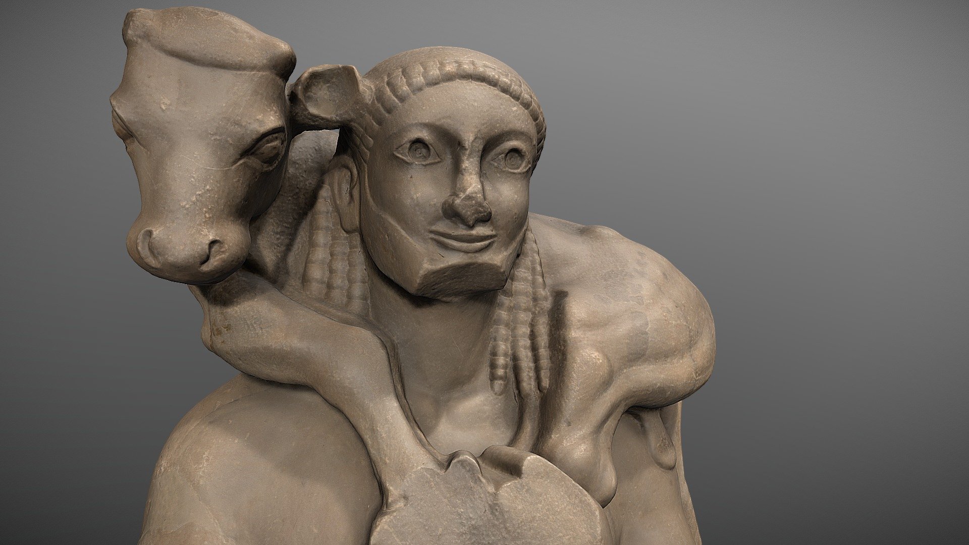 Moschophoros - ©Acropolis Museum - 3D model by 4DRealism 3d model