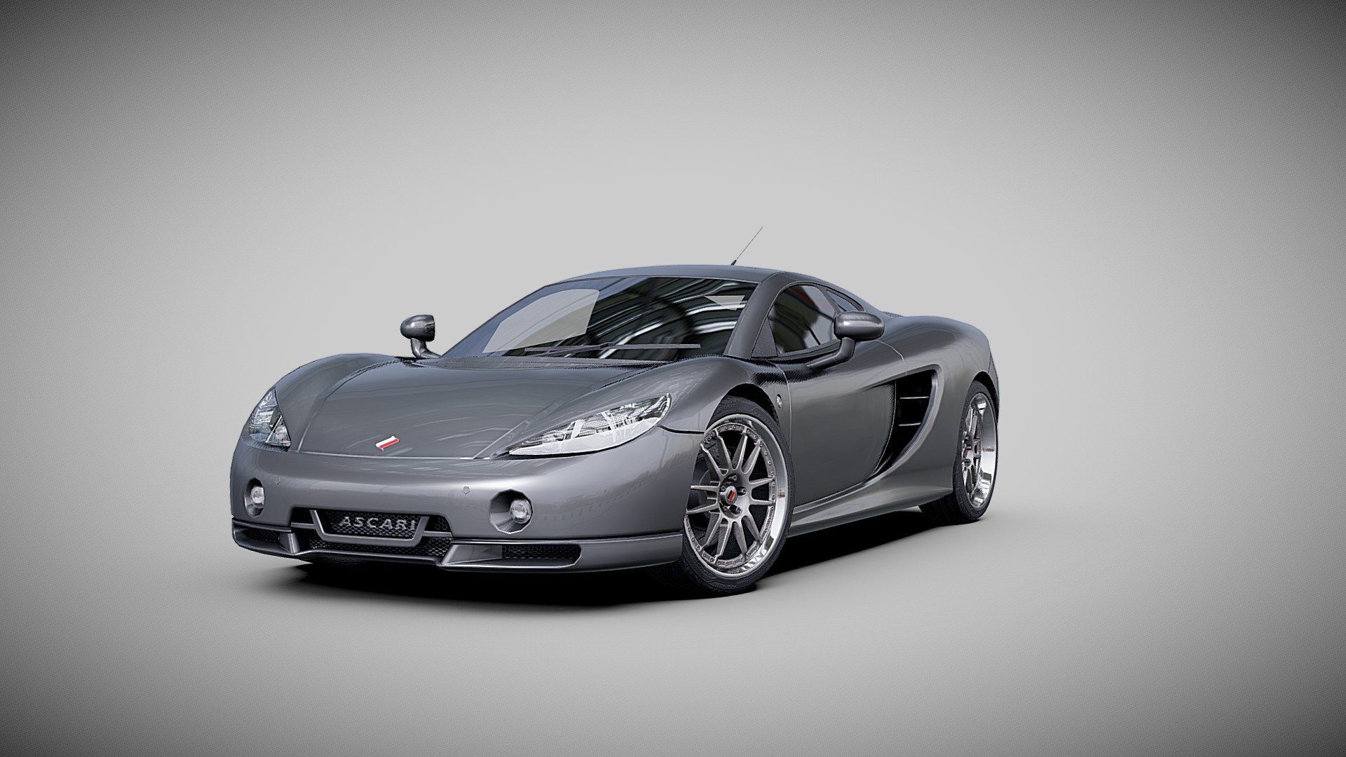 The Ascari KZ1 was produced from 2005-2010. Limited to only 50 vehicles it was powered by a 4.9L BMW S62 naturally aspirated engine.

 - 2007 Ascari KZ1 - Buy Royalty Free 3D model by Works Auto (@worksauto) 3d model