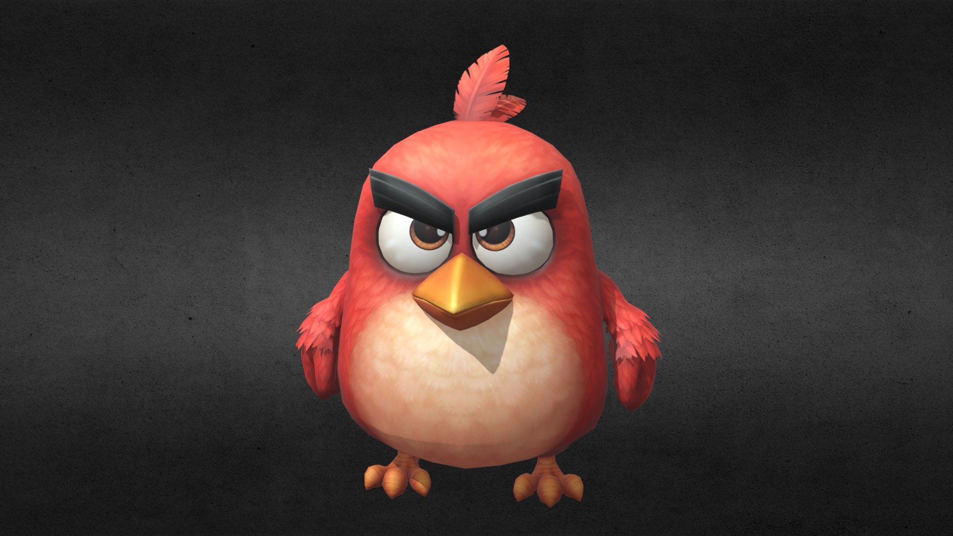 Angry Birds_Red - 3D model by Amelia Lin (@amelia0714) 3d model