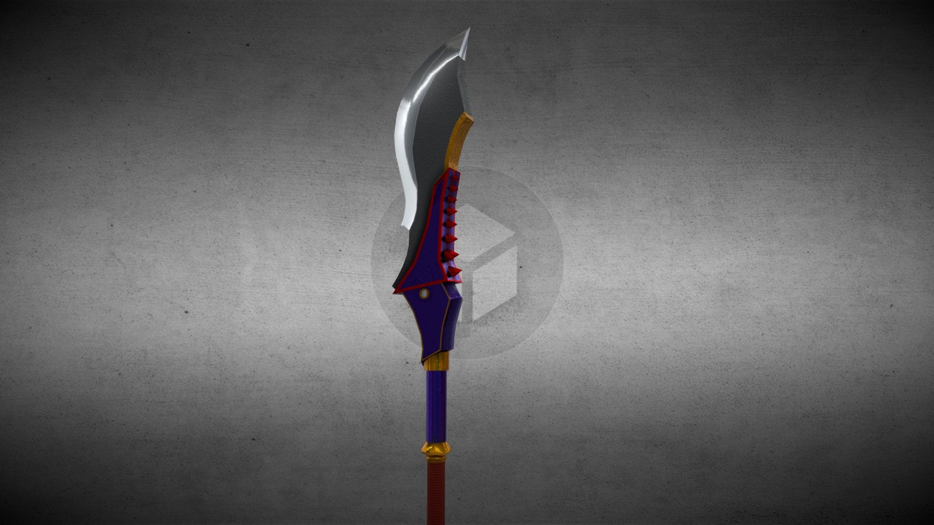 Purple Assassin`s Spear - Assassin`s Spear - 3D model by LucasPresoto 3d model