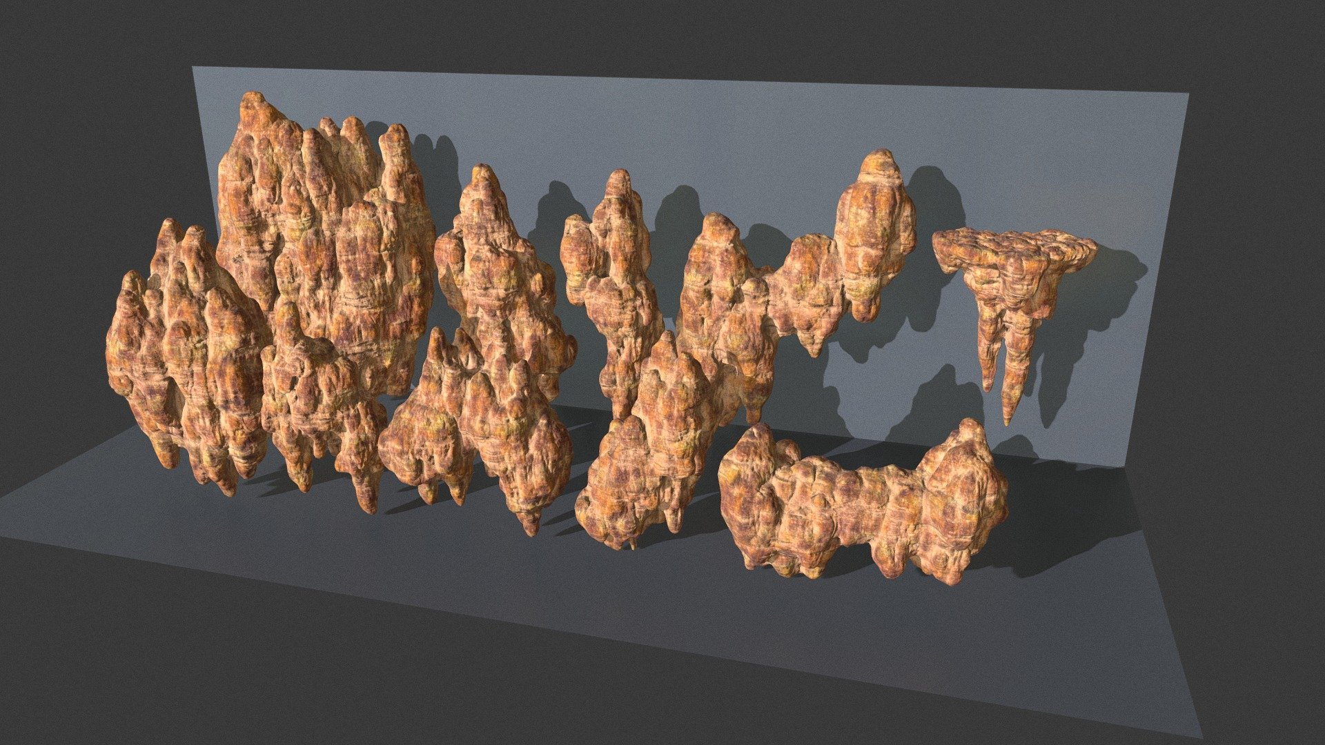 Package Overview:

There are 10 shapes in this package

1/Poly count:

Cave desert rock 01: 8000 polys. Cave desert rock 02: 8000 polys. Cave desert rock 03: 10000 polys. Cave desert rock 04: 10000 polys. Cave desert rock 05: 5000 polys. Cave desert rock 06: 10000 polys. Cave desert rock 07: 5000 polys. Cave desert rock 08: 8000 polys. Cave desert rock 09: 8000 polys. Cave desert rock 10: 10000 polys.

2/Texture:

4096x4096 (Color, Normal, Roughness, Ambient Occlusion)

3/Format:

3Dsmax 2017, Fbx, Obj

4/Product Features:

High-quality textures, including basic channels, are suitable for all projects (movies or games) and any software or render engines.

Very pleased if my product is useful for your work!

Thank you for your interest!

cave cliff exterior damaged landscape mountain mountains nature rock rocks desert stone stones cavern granite canyon damage - Low poly Desert Cave Modular Pack D 200828 - Buy Royalty Free 3D model by Mega 3D (@3dlandscape) 3d model