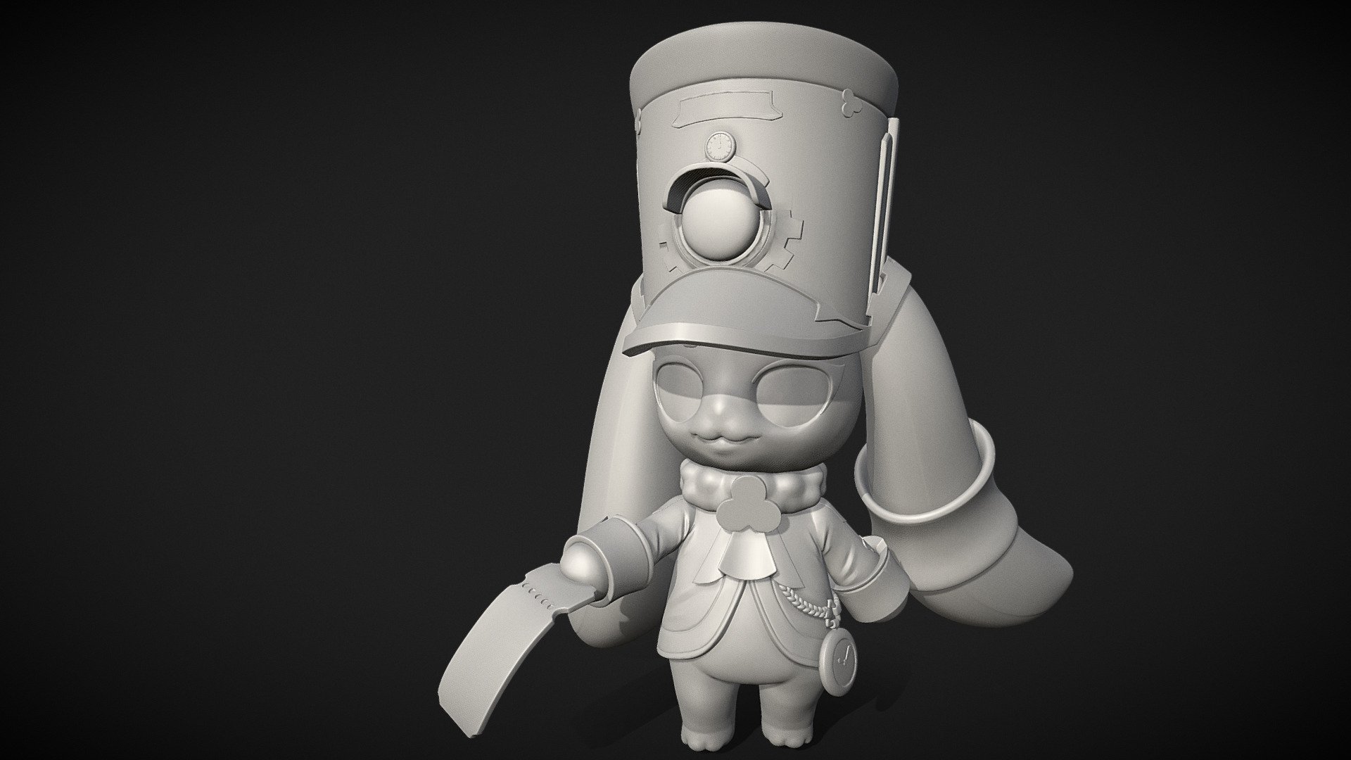 Hey! Passenger! You forgot your ticket!
Pom-Pom from Honkai StarRail fanart figurine.

3D printable version free download: https://www.myminifactory.com/object/3d-print-pom-pom-296200

If you want more free staff from me you can support me here: https://www.patreon.com/lpbunny

Or take commission from me :3 - Pom-Pom - 3D model by Andrewlxlxl99 3d model