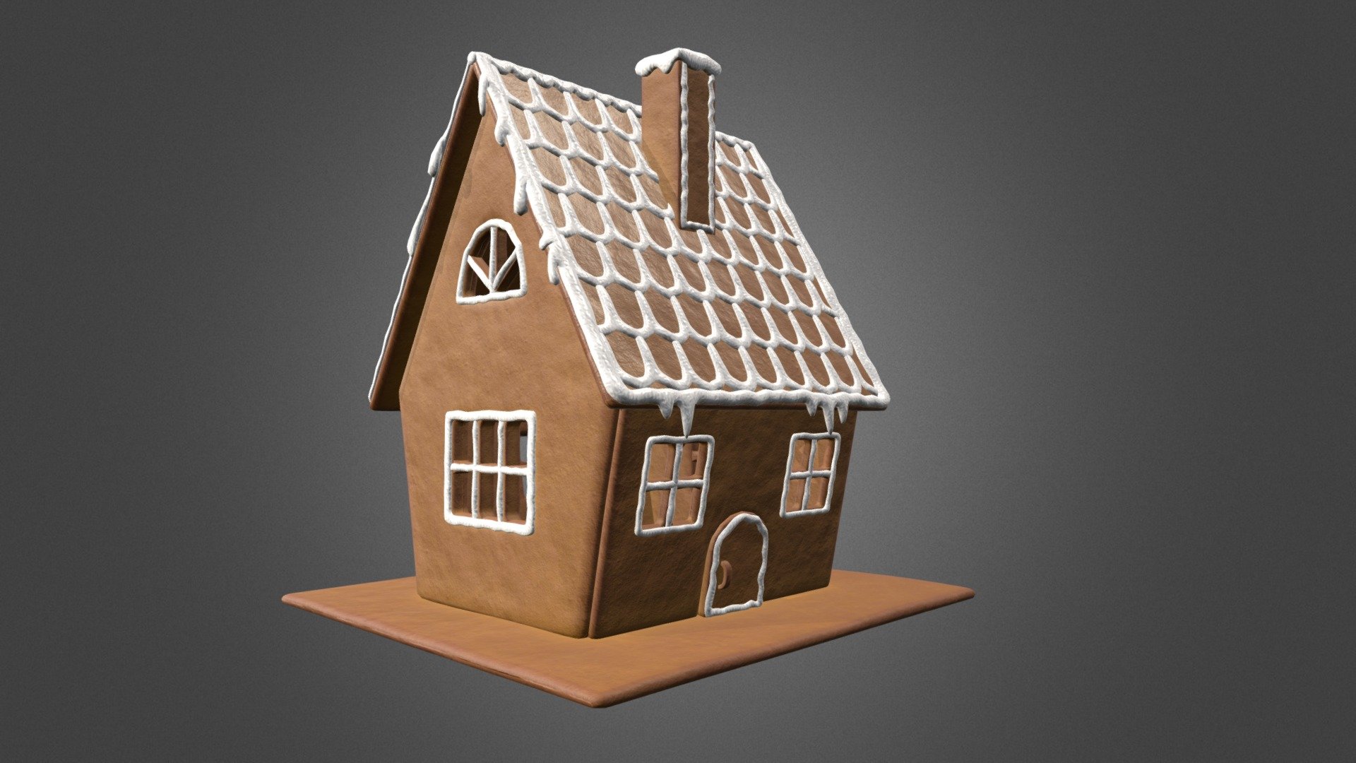 Processed with Batch Uploader - gingerbread house - Buy Royalty Free 3D model by HQ3DMOD (@AivisAstics) 3d model