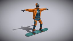 Snowboarder (no rig) avatar, board, secondlife, googles, straps, boots, rider, not, glasses, snowboard, beanie, marvelousdesigner, snowboarding, snowboarder, character, glass, rigged