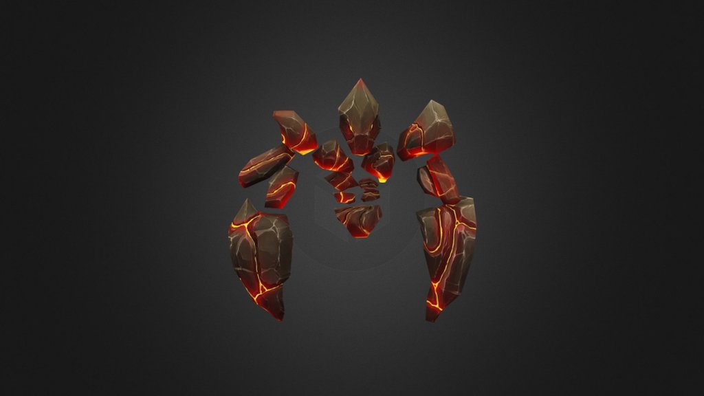 A lowpoly Elemental game character design with animations. Handpainted texture 1024x1024. Made for the Asset store -link removed- - Elemental - 3D model by boshe 3d model