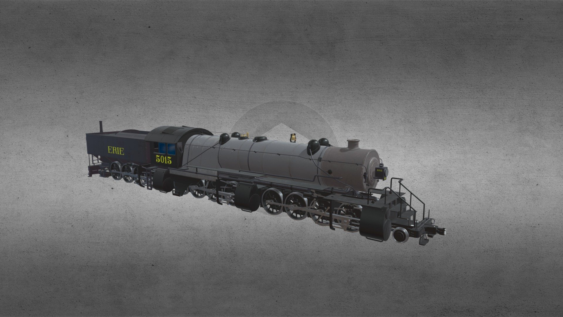 Steam Locomotive Triple X 3D model based on the real Triple X https://en.wikipedia.org/wiki/Triplex_locomotive - Steam Locomotive Triple X - Buy Royalty Free 3D model by XoLuvv 3d model