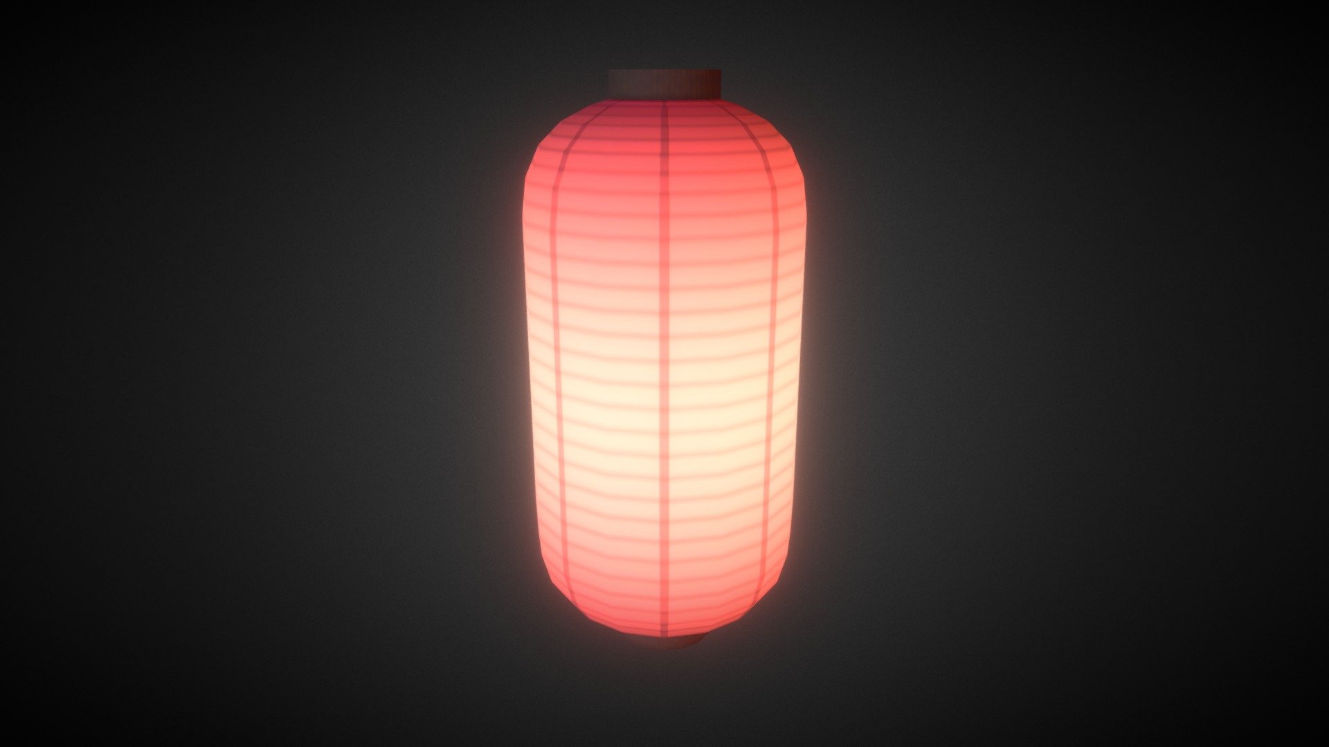 MidPoly Traditional Japanese paper lantern - Japanese Paper Lantern - Download Free 3D model by WIsEman_Tavern 3d model