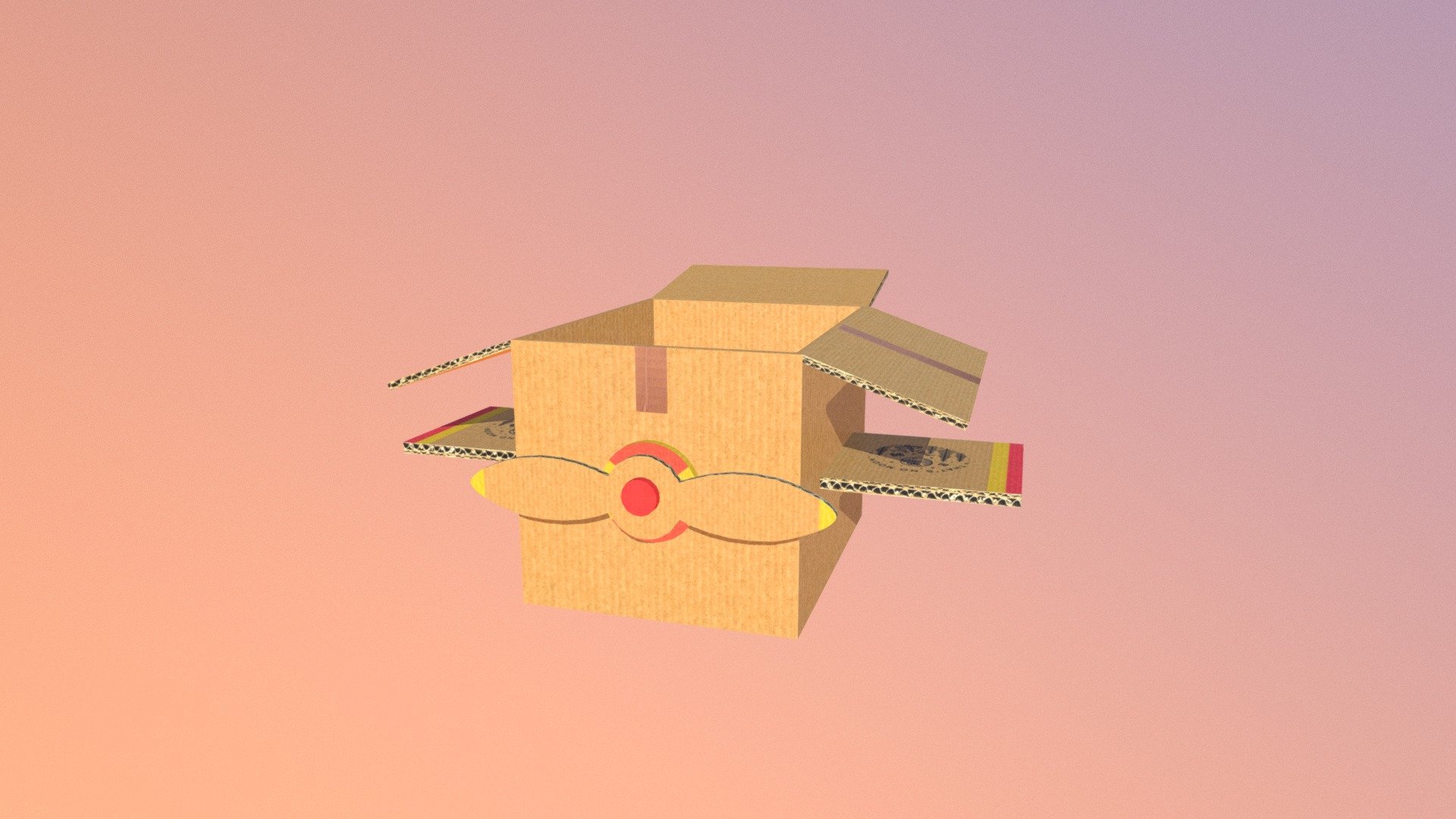 cardboard plane &lt;3
made for ships video game coming soon, I hope you like it - Cardboard plane <3 - 3D model by gamboso 3d model
