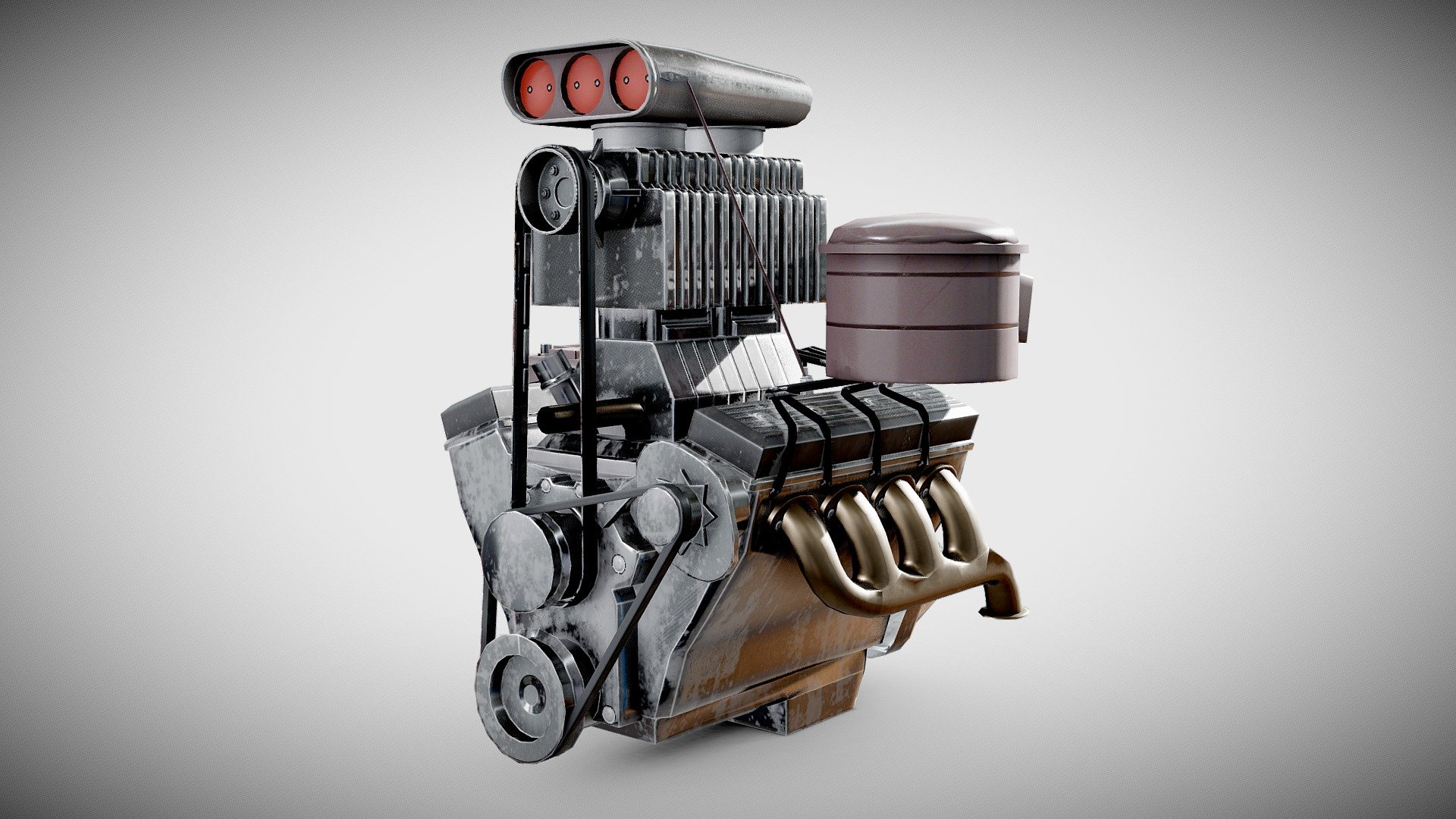 Turbo Engine car - Buy Royalty Free 3D model by flawlessnormals 3d model