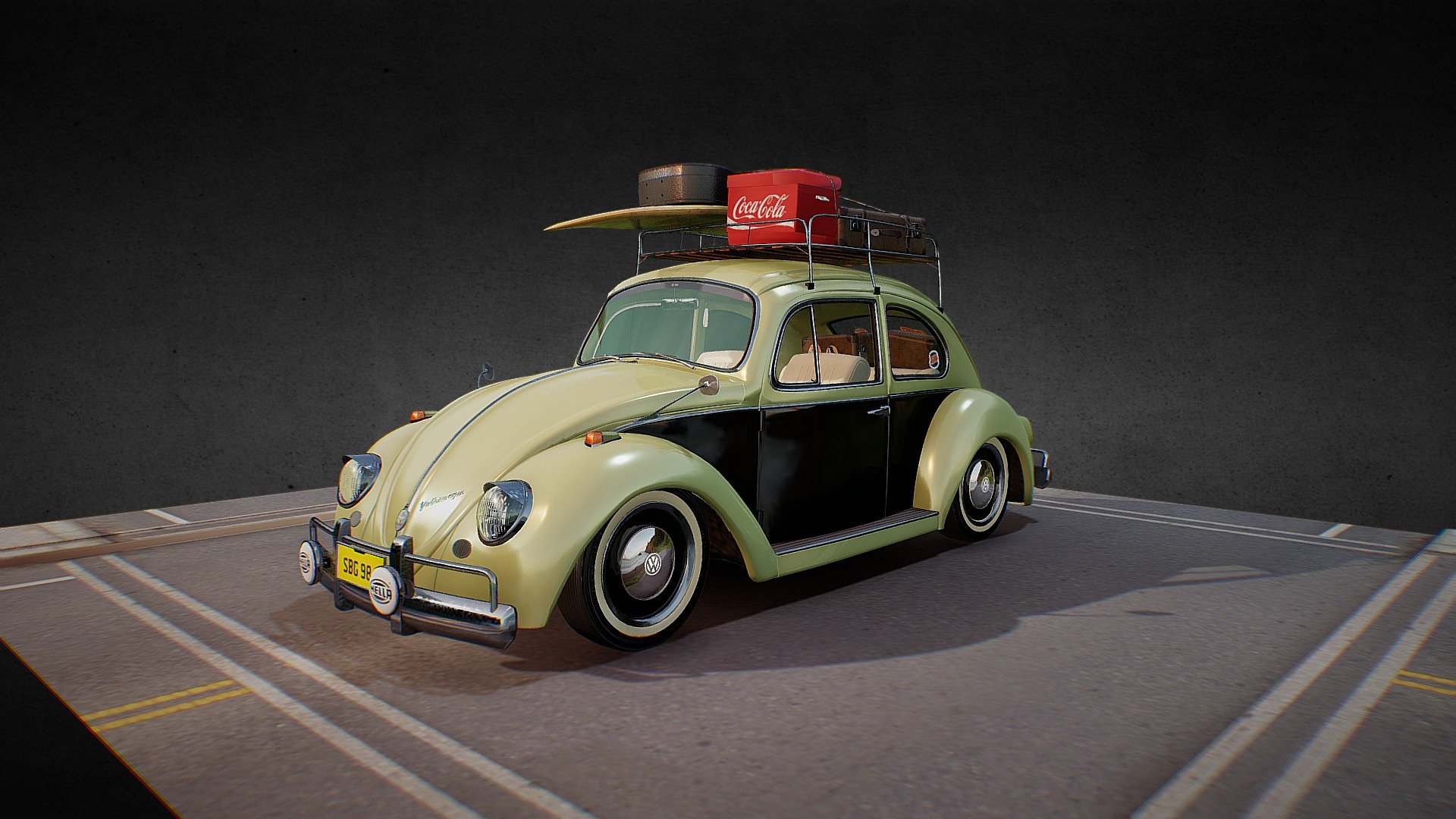 VW Bettle - 3D model by P.Thomson (@pete_thomson) 3d model