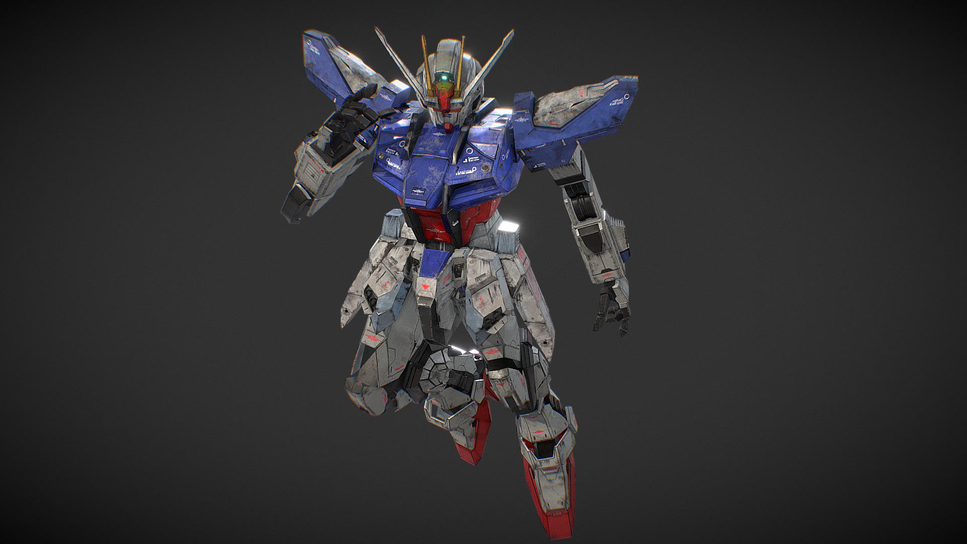 Hello guys, this is my latest 3D personal project that i made in my spare time, for modeling i used 3dsmax and fot the texturing in substance painter
hope you like it guys :D - GAT-X105 Strike Gundam - 3D model by Ribfan Hariyanto (@ribfanh) 3d model