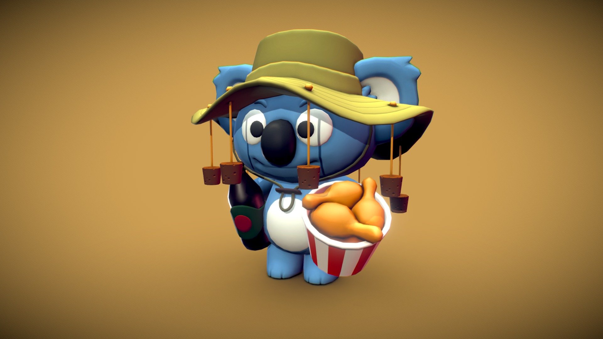 Cheeky Unts is a collection of Australian animal-inspired animated NFTs living on the Cardano blockchain, benefitting wildlife conservation charities.

We’re building a web3 gaming arcade in 2022 so come join us! https://discord.gg/cheekyunts - Koala - Cheeky Unt - 3D model by BitGem 3d model
