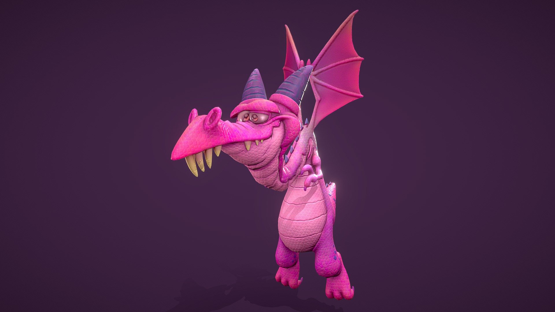 Hey guys!

This is my personalized take on a Stylized Dragon which was inspired conceptually by Eric Scale! It was sculpted in Zbrush, Maya and texturing curated in SubstancePainter as well as SubstanceDesigner. I went throughout various different colors/textures/lightings to reach this final product. 

Hope you all like it - Goofy Dragon - 3D model by nor.raheem 3d model