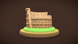 Colosseum rome, archeology, stadium, ancient, historic, 3d-print, arena, old, 3d-printing, 3d-printable, colosseum, architecture, building