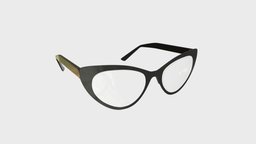Glasses cat eye eye, cat, glasses, eyewear, spectacles, eyeglasses, substancepainter, substance