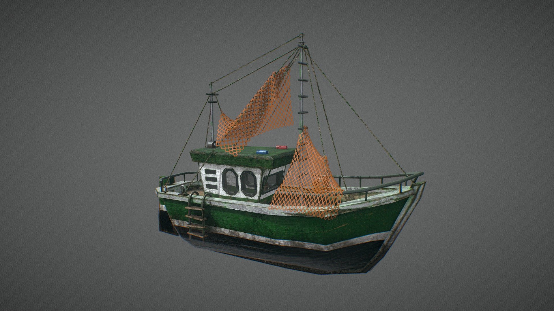 This is based on a boat i could see from the window floating in a portugese beach.
hope you like it.

-OBJ and FBX download available formats.

-4k textures.

-23k polygons 3d model
