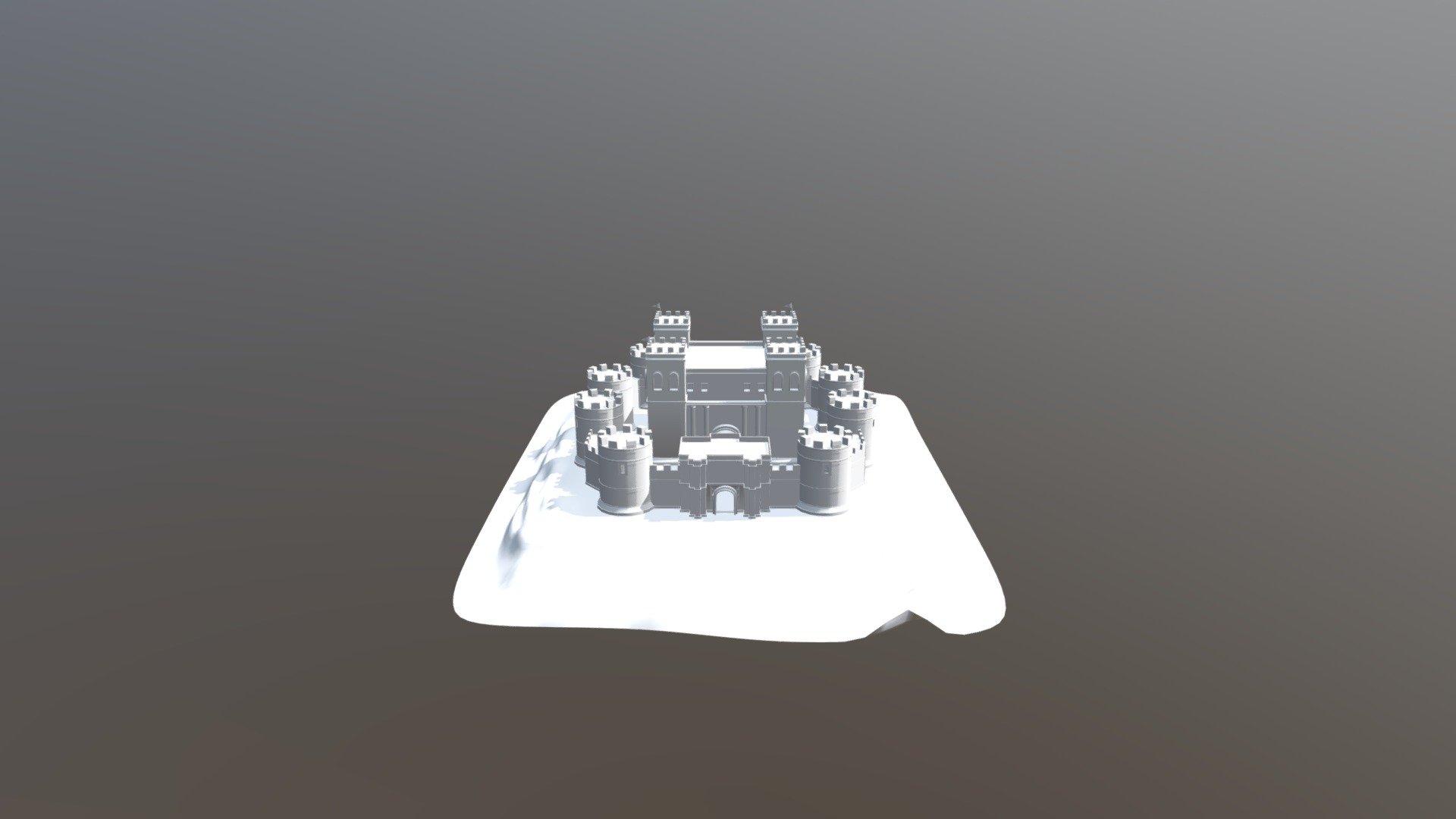 Plain Castle - Castle - Download Free 3D model by galuh.londong 3d model
